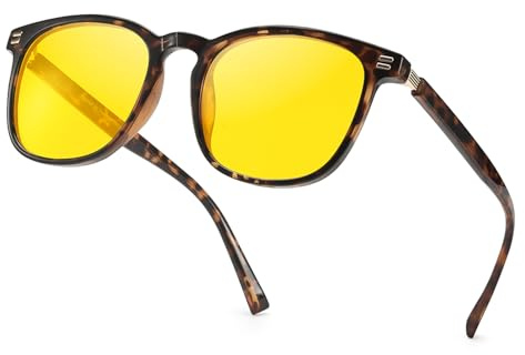 SIPHEW Night Driving Glasses Anti Glare Glasses for Driving Night Vision Glasses Reduce Headlight Yellow Polarised Lenses