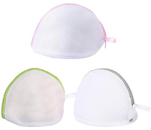 3-Pack Zipper Bra Wash Bags - Protects Bras, Underwear & Socks in Washing Machine