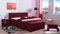 Boxspringbett Rico 240x220, W-Red, 7-Zohnen Taschenfederkernmatratze, Komfortschaum - Inklusive Aufbau - Deutscher Hersteller
