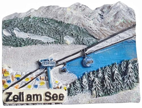 Zell am See Österreichischer Kühlschrankmagnet, Tourismus, Souvenir, Kühlschrank, 3D-Dekoration, Bastel-Kollektion