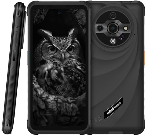 Ulefone Armor X31 PRO 5G Outdoor Smartphone Ohne Vertrag, 64MP+25MP Kamera (Nachtvision & Blendenblitz), 5G 16GB+256GB, 6,56 HD+120Hz, IP68 Android 14 Robustes Handy, 3 Kartenslot, GPS NFC Schwarz