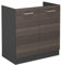 Vicco Spülenunterschrank R-Line, Küchenunterschrank für die Spüle, Edelgrau, 80 cm ohne Arbeitsplatte