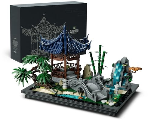 Nifeliz Set De Construction De Jardin Chinois, Jouet Modèle Esthétique pour Les Enthousiastes De Jardinerie, Décoration & Cadeau pour Adultes (1877 Pièces, NF10311)