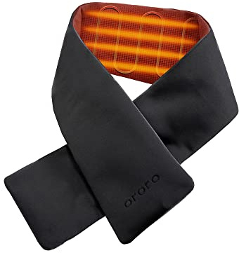ORORO Heated Scarf for Women Men, Up to 12 Hours of Warmth, Electric Neck Heating Pad with USB C Rechargeable Battery