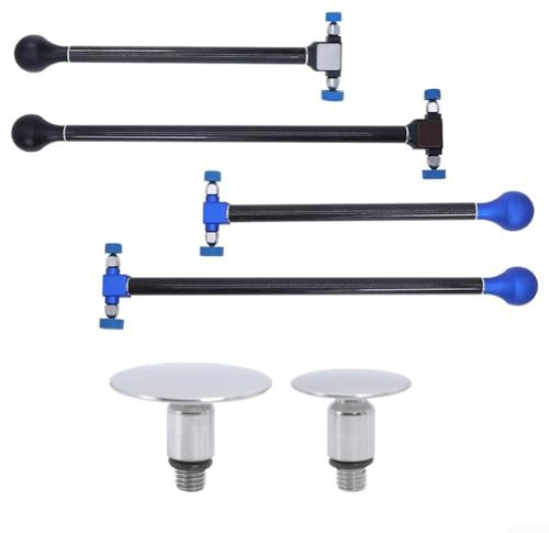 Martello per riparazione ammaccature auto con filettatura M8 regolabile per un migliore controllo (blu (nero lungo)