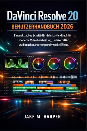DaVinci Resolve 20 Benutzerhandbuch 2026: Ein praktisches Schritt-für-Schritt-Handbuch für moderne Videobearbeitung, Farbkorrektur, ... (Unverzichtbares Handbuch für Senioren)