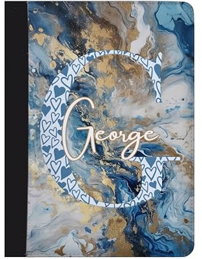 Personalised Initial Name Tablet Case Compatible for All ipads Models including 10.2 7/8/9 10th Gen 11th Gen 2025 and A16 2025.