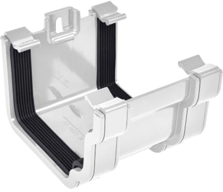 Kayflow Ogee 120mm Gutter Union - White