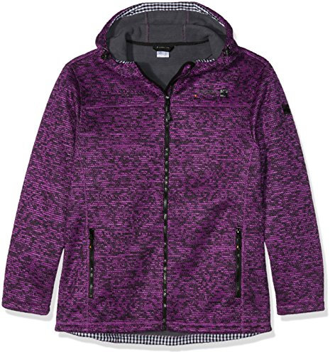 DEPROC-Active Sweater/Strickfleece Jacke WHITEFORD Donna, Viola (Violett), 42