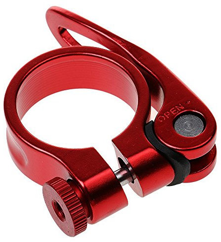 soccik Aluminium Collier de serrage de selle vélo de fixation rapide Kit Collier tige de selle Collier de serrage de selle Anneau de serrage selle Serrage Fermeture Rapide 34,9 mm pour vélo