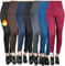 Moon Wood Thermo Leggings Damen 7er Pack Fleece Winter High Waist Gefüttert für Sport und Gym Schwarz, Grau, Braun, Marineblau, Blau, Burgunderrot