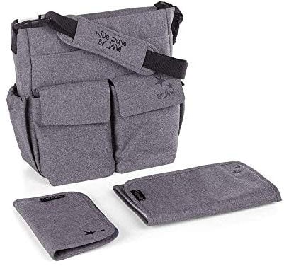 Jane Mama Bag Jet Black con camb. y portadoc.