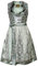 Alte Liebe Trachtenkleid 2tlg. Damen Dirndl Kleid A373 /42 Petrol Blau Grün