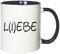 Mister Merchandise Kaffeebecher Tasse Liebe Lebe Spruch Leben Paar Beziehung Weisheit für Immer Teetasse Becher Weiß-Blau