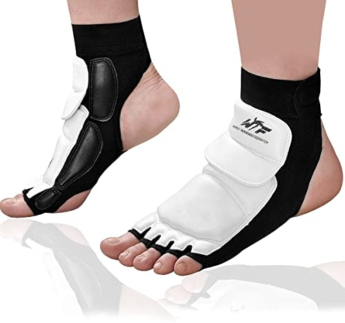 Kitchnexus Taekwondo Fußschoner Knöchelbandage Ideal für Kampfsport, Boxsack, Sparring, Training, Freefight, Kickbox