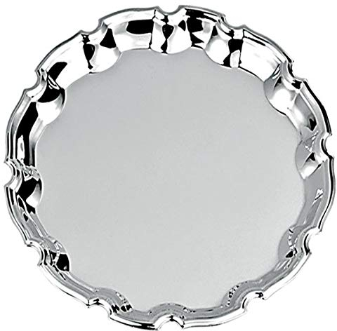 SILBERKANNE Platzteller 31 cm mit aufwendigen Designs Premium Silber Plated edel versilbert in Top Verarbeitung