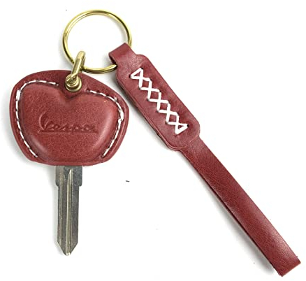 Fullibars étui porte clés compatible avec Vespa GTS Super Primavera Sprint Sei Giorni GTV chiave,GTS300 GTS250 GTS150 GTS125 GTV300 250 LX 50 125 150 housse de clé keyless porte-clés