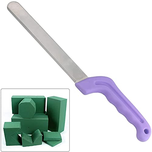 Florist Professional Cutting Knife for Flower Foam Block, Cake, Fruit, Knives for Floral Foam Block Bricks (Light Purple)