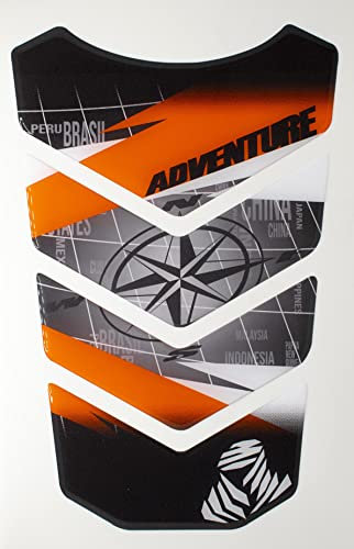 PARASERBATOIO ADESIVO, TANKPAD, TANKSCHUTZ, PROTECTION DE RESEVOIR, RESINATO EFFETTO 3D compatibile con KTM 1050 1090 1190 1290 Adventure AdventureR R Adventure-R v4