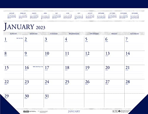 House of Doolittle HOD1506-23 Monats-Schreibtischunterlage Kalender 2023, klassisch, 47,7 x 33 cm, Januar bis Dezember