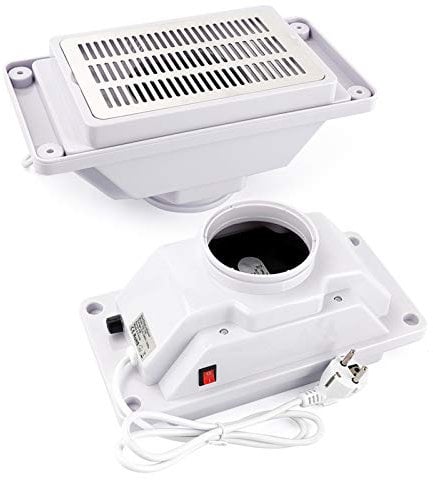 Table Embedded Nail Suction Vacuum 4500RPM Nail Dust Collector Fan Cleaner Desktop Built-In Machine Nail Art Salon Manicure Pedicure Cleaning Extractor Equipment with 3 Bags