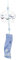 Sewroro Ventille Japonaise Carillon de Vent en Verre Cloches Japonais Edo Furin en Verre Fenêtre en Verre Cloches Suncatcher Fleur Carillon Mises à La Main Cadeaux D' Anniversaire pour