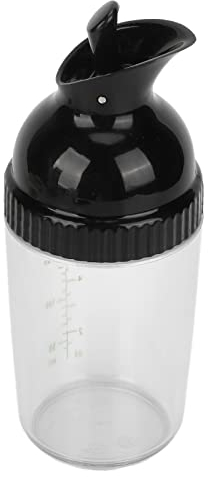 Recipient Vinaigrette, Shaker per condimento senza BPA durevole con coperchio per la cucina (Nero)