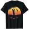 Angler mit Sonne und Fischen Motiv für Herren Damen Kinder T-Shirt