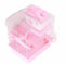 Hamster Cage, Hamster Habitat 2 Tier Portable Large Space Animal Home Rodent Gerbil Mouse Mice Rat Wire Cage for Small Animals, Hamster, Guinea Pigs, Rabbits, Golden Bears (Pink)
