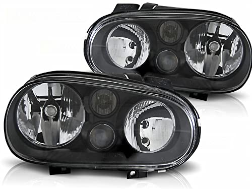 Tuning-Tec Scheinwerfer Set für VW Golf 4 schwarz mit Nebelscheinwerfer H7 H3
