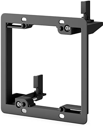 deleyCON Marco de Montaje para Tomas de Pared Placas de Pared Multimedia para Instalación Rápida y Sencilla con un Diseño Duradero