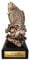 eberin · Angler Pokal · Angeln Pokal · Fischer Trophäe · Bronze Karpfen auf schwarzem Sockel · Angelsport Pokal mit Wunschtext · 17,5 cm