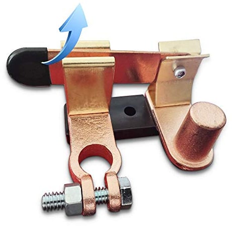 Zalati Top Post Knife Blade Master Switch 12V 24V Battery Disconnect Switch for Auto Car RV-Marine Boat Truck Vehicle, 250A Continuous, Bronze