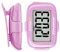 AVTREK Compteur de Pas 3D précis pour la Marche écran géant podomètre numérique pour la Course avec Affichage du Temps et rétroéclairage LED (Couleur Rose)