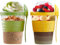 4All Reusable Yogurt Pots 600ml With Spoon & Lid Cereal Containers With Lid Airtight Overnight Oats Jar BPA Free Breakfast Cup Cereal On The Go Dishwasher Safe Set of 2 Green,Yellow