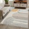 carpet city Teppich Kurzflor Beige - 120x170 cm - Moderne Wohnzimmer-Teppiche Geo-Muster mit 3D-Optik - Flachflor Bodenbelag Deko Schlafzimmer, Esszimmer
