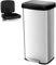 COSTWAY 50L/68L Kitchen Bin, Soft Closure Stainless Steel Recycling Pedal Bin with Deodorizer Box, Handle and Non-slip Base, Fingerprint-Proof Rubbish Trash Can Dustbin (68L,Silver)