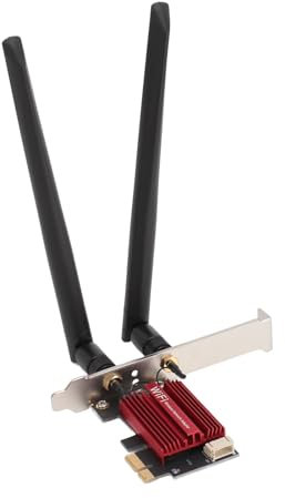 Carte WiFi PCIe RTL8852CE Carte PCIe WiFi 6E pour Ordinateur de Bureau, Bluetooth 5.3 5374 Mbps PCI E Carte Adaptateur Réseau WiFi sans Fil, Adaptateur WiFi pour Windows 11/10,
