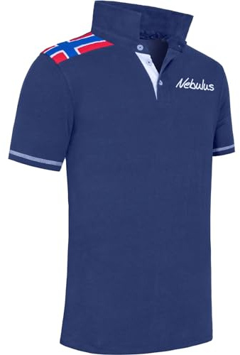 Nebulus Herren Poloshirt NORWEGEN, Shirt, Sweatshirt, Polo