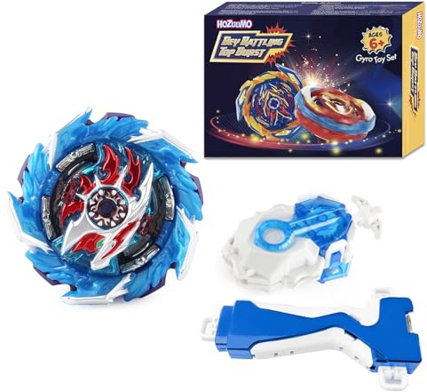 Hozuumo Battling Tops Turbo Starter Set, 4D Metall Fusion Kampfkreisel, Arena Spinning Tops mit Launcher, Geschenk-Sets für Kinder,1-48