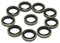 LoRier M8 M10 Hohlschraube Ölablassschraube Dichtungsscheibe Dichtungen for Motorrad-Hydraulikkupplung Bremspumpe Bremsschlauch Bremssattel (Color : 10 Pieces M8)