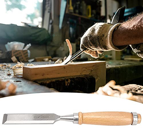 Cincel de Carpintero, de Madera, Lima de Acero, Cuchillo de Artesanía Profesional, Cinceles de Madera, Herramientas para Carpinteros Woodw Cr V 24 Mm G