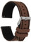 QUARKZMAN Bracelets de Montre en Silicone 22mm Bracelet de Montre à Dégagement Rapide, Marron Noir
