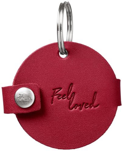 HUNTER Anhänger Hundemarken-Etui Aalborg Farbe rot, Größe M