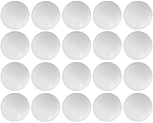 cyclingcolors 20x cache vis capuchon torx T25 protection bouchon recouvrement meuble, blanc (Bílá)