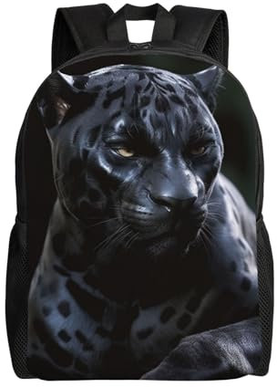 DPgUfPV Laptop Backpack for Men Women Travel Backpack Black Panther Rucksack Lightweight Canvas Daypack