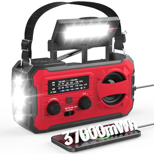 NITIGO Weather Radio, 10000mAh Large Battery Emergency Radio, Survival Gear