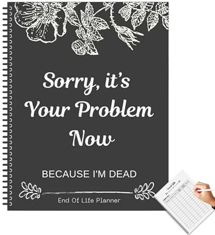 Happy Life Planner, libro de muertes – Un simple organizador de muertes – Organizador de consejos que proporciona todo lo que tus seres queridos necesitan