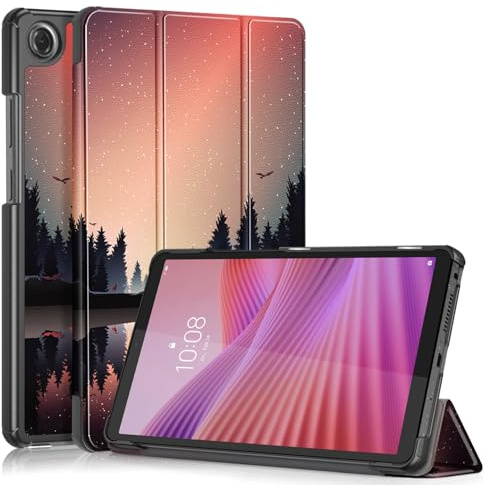 TOPCASE Magnetic Slim Case Compatible with Lenovo Tab One 8.7 inch Tablet Tri-Fold Cover with Stand Function,Dusk
