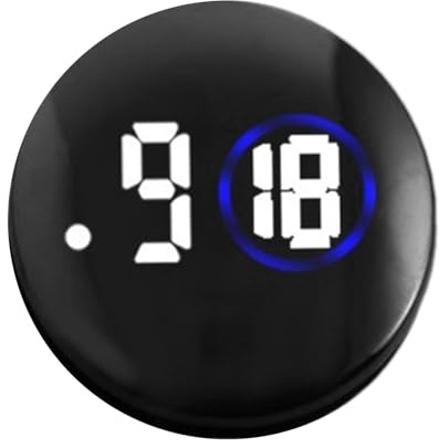 Dtaigou Auto-Uhr, digitale LED-Uhr für Armaturenbrett, Touchscreen für Innenuhr, Belüftung, Analog, Verbesserung, kompatibel mit Fahrzeugen, Booten, Autos, Golfkarten, Motorrädern